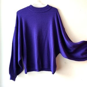 PUNYUS Purple Dolman Sweater